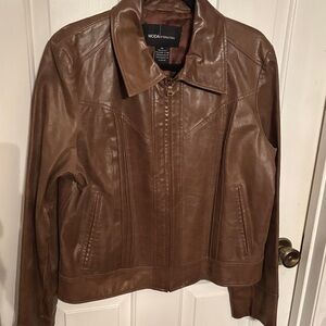 Moda International Genuine Leather Jacket XL